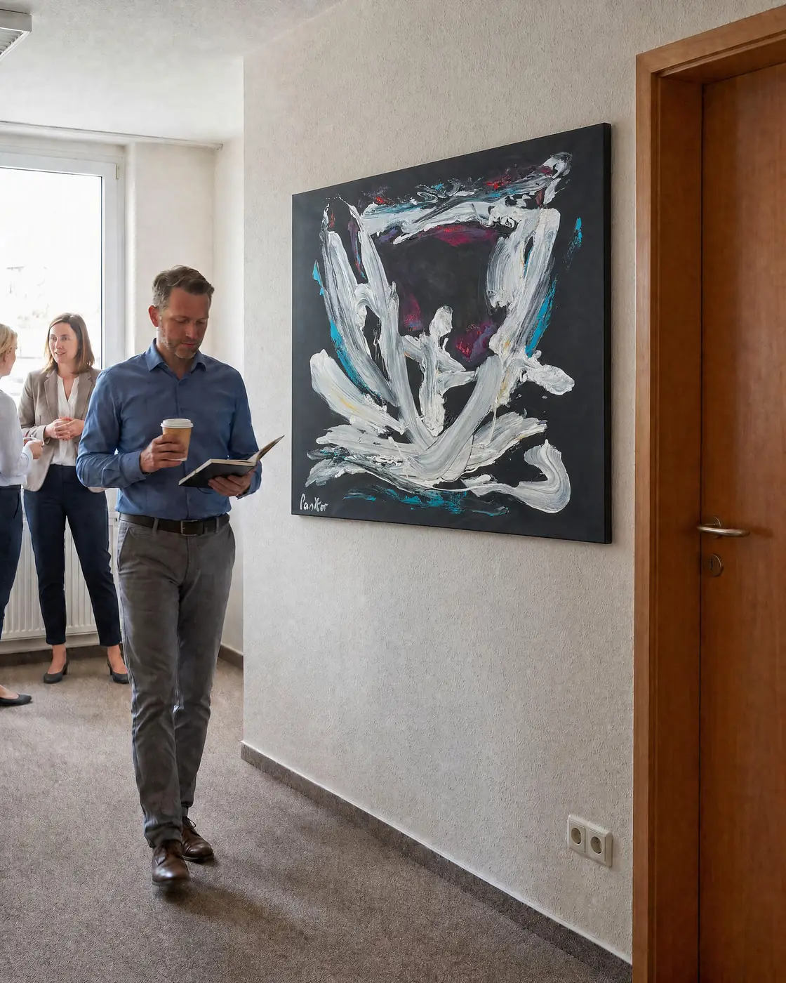 Originalwerk 90 × 120 cm im Raum