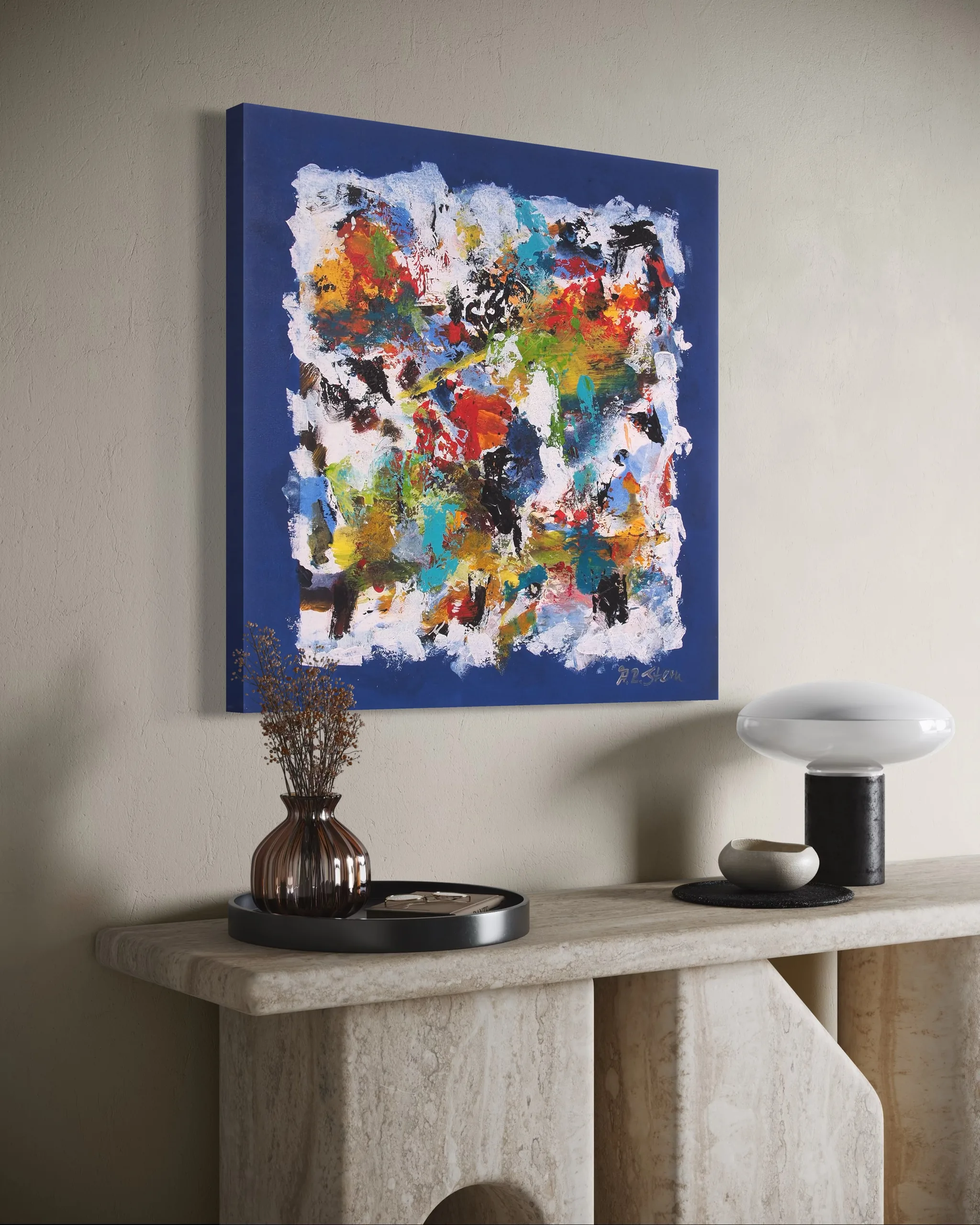 Abstrakte Kunst von A.R. Stern im Flur