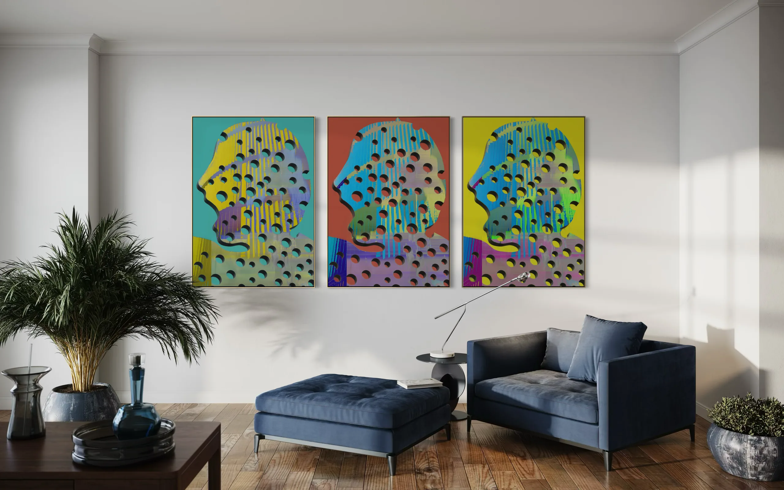 Kunst von Oliver Lipinski im Chefbüro